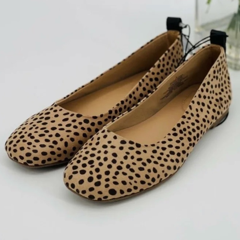 Universal Thread Animal Print Flats Leopard Ballet Flats Animal Print Size 6 - Picture 4 of 12